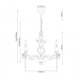 Подвесная люстра Lucia Tucci Angelo 147.5 Ivory  - 4 купить